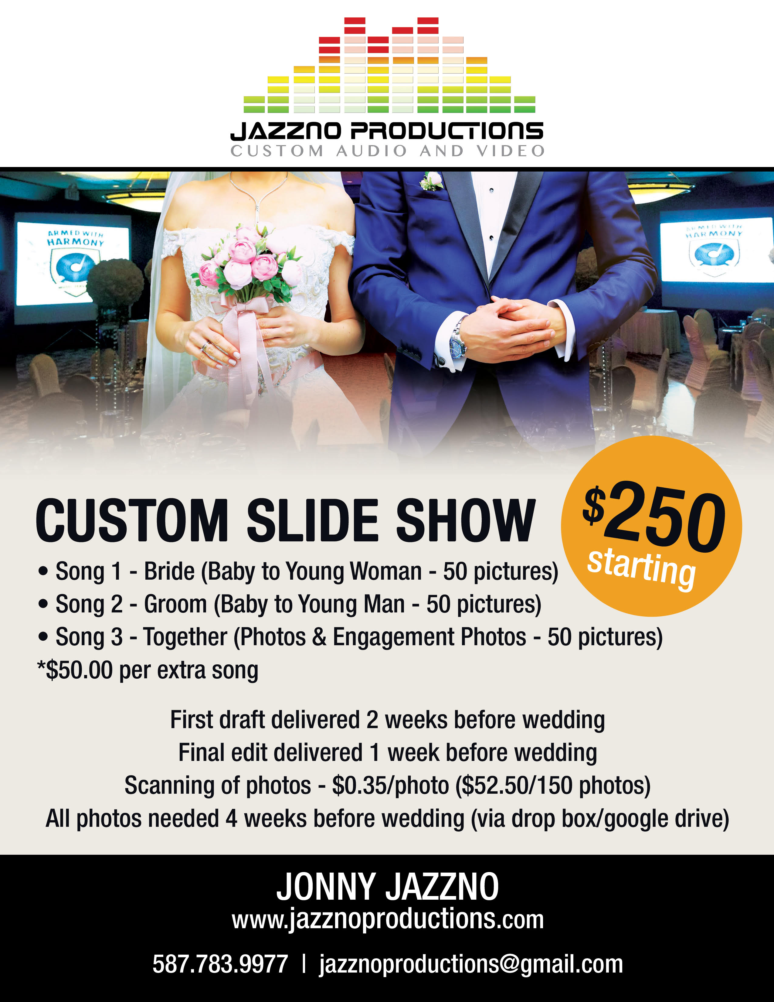 Custom Wedding Slide Show