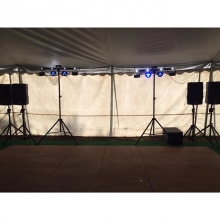 Wedding in an outside tent? We have a dj package for that!
