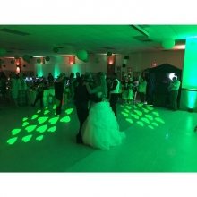 Father/daughter dance in decor matching green hearts!!! Ask us how!
