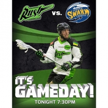 Saskatchewan Rush Game Day! Dj anchor will be Djing once again to an expected SOLD OUT crowd! Jeff DjArioso Burgess rockin with me! #GORUSHGO