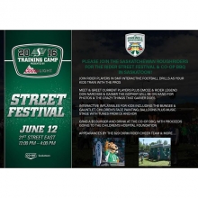 Saskatchewan Roughriders Street Festival in Saskatoon w/ Dj Anchor of Armed With Harmony
96.3 Cruz FM, 620 CKRM Rider Cheer Team
Today from Noon-4pm 21st Street Downtown Saskatoon
Entire Rider Roster, CFL Player Appearances, MC Don Narcisse, Gainer The Go