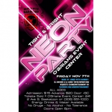 This Friday November 7th @ obrians event Center tight and bright neon party teen dance!
