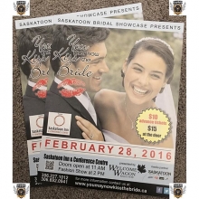 FREE STUFF! 2x Free Tix To You may now Kiss the Bride - Saskatoon Bridal Showcase @ Saskatoon Inn & Conference Centre Tag 1x Bride-2-Be and you are both entered!
Sun Feb 28th. Winner Announced That Morning at 10am.