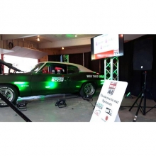 Lighting up classic cars? Ya we do that. Plus tvs on truss for a slide show!