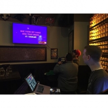 Blink 182 going down karaoke style at Brewhouse right now!