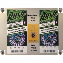 Win 2x FREE Tickets To The Next Saskatchewan Rush Home Game. DOWNLOAD The  Armed With Harmony App and post a picture of the screenshot in the comments below! One entry per person, winner announced Game Day. Friday Feb 19th Noon. 
Download Links Below> 
