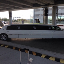 Limo pick up at the airport in Winnipeg. Djing Area Nightclub tonight.