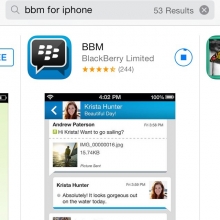 Let's go! Bbm for iphone
