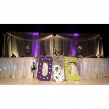 Make your backdrop wow with our uplights!