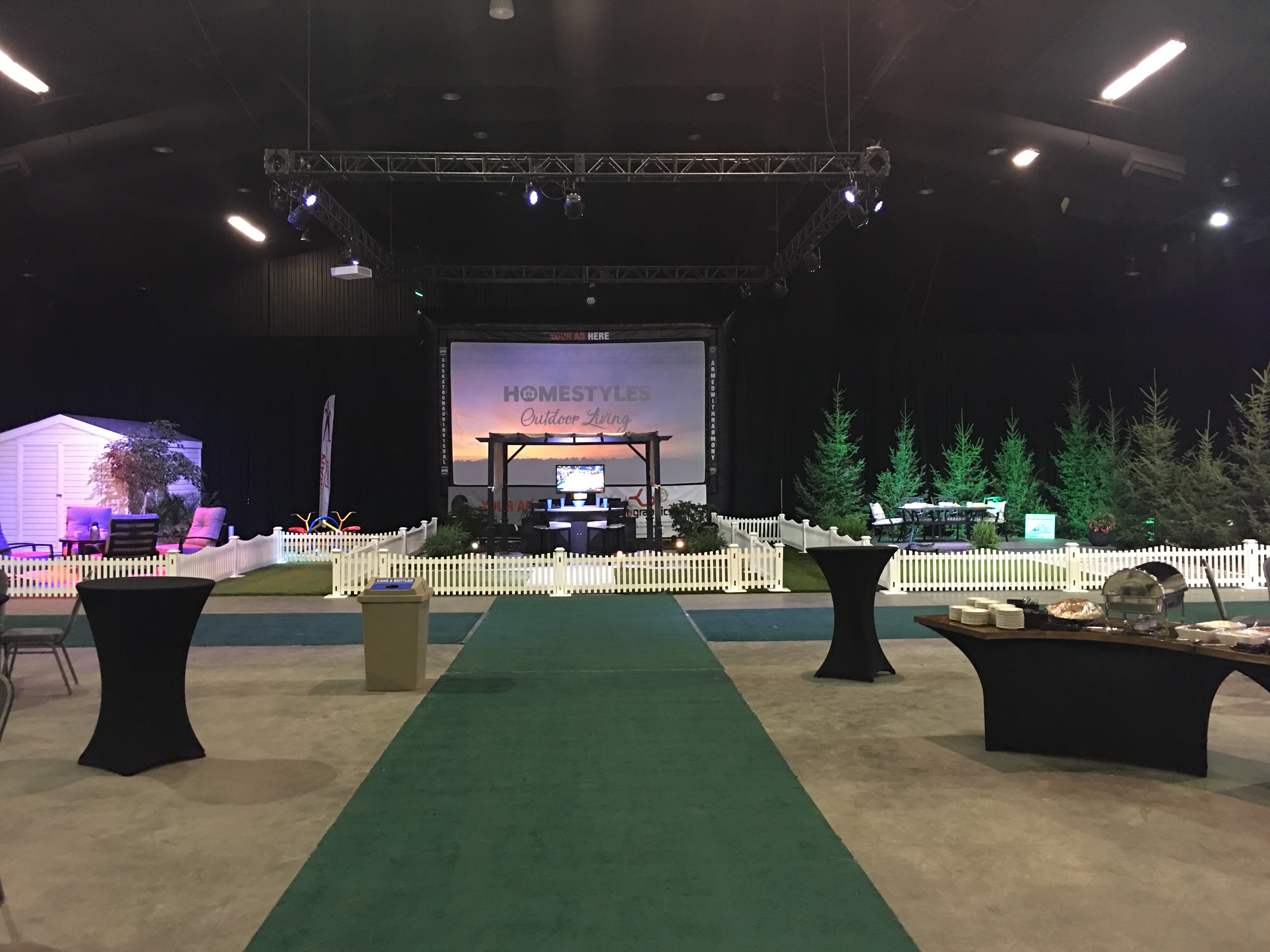 Saskatoon Saskatchewan YXE Pop Up Drive In Movie Screen Outdoor Theatre Cinema Under The Stars Armed With Harmony