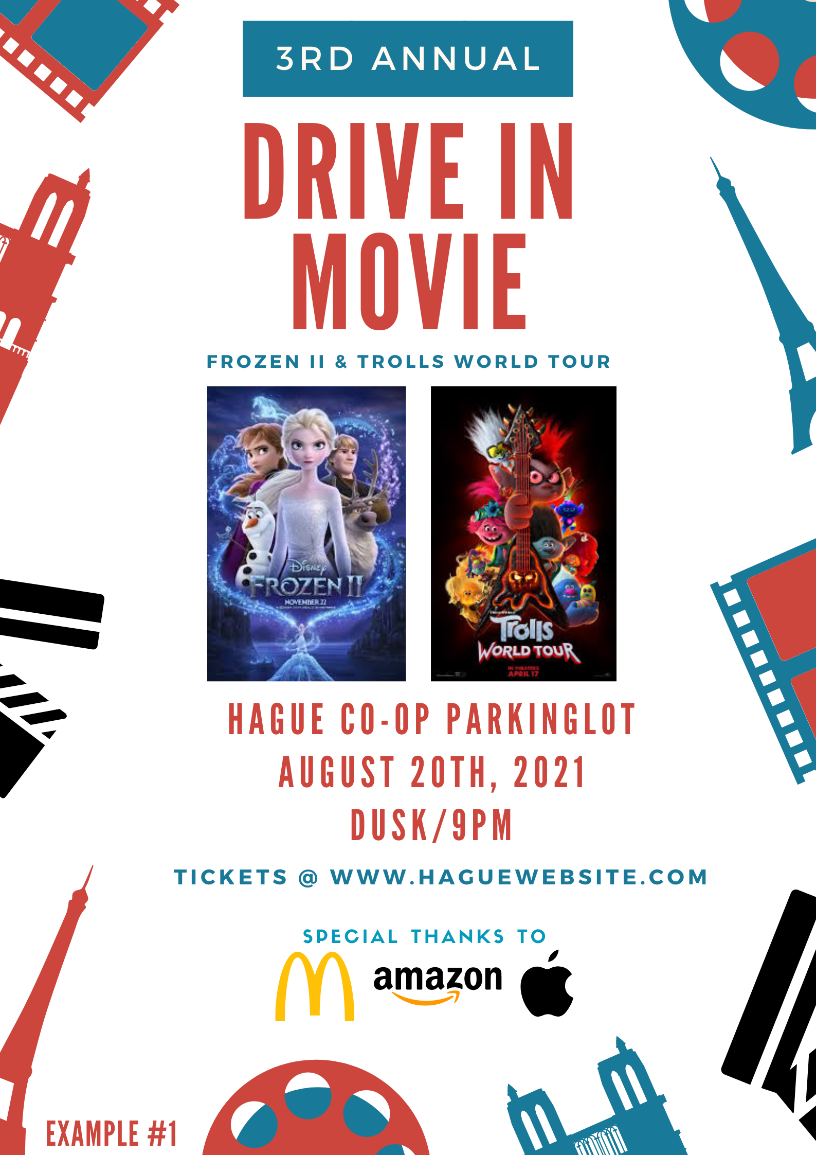 Saskatoon Saskatchewan YXE Pop Up Drive In Movie Screen Outdoor Theatre Cinema Under The Stars Armed With Harmony