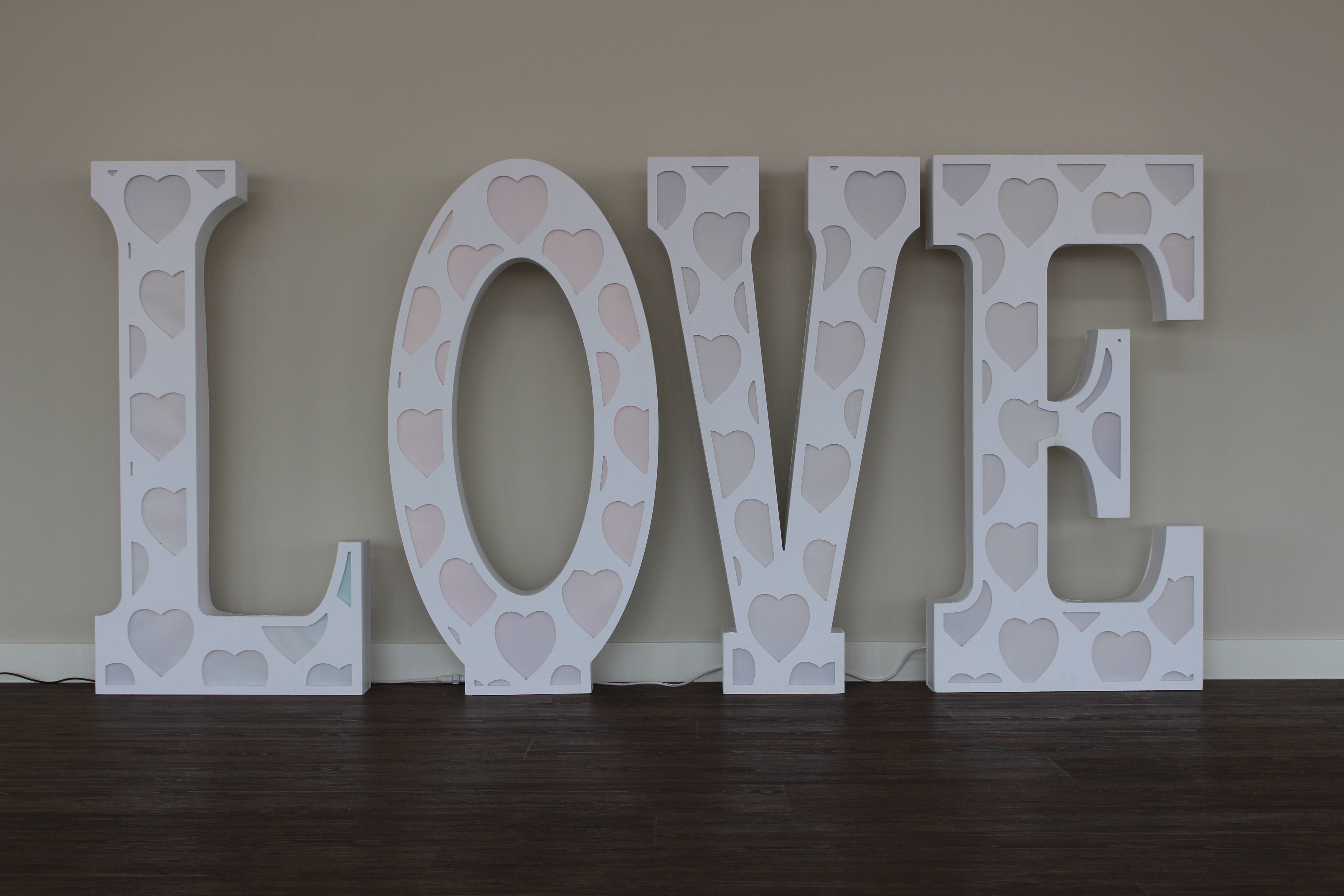 LED Light Up Marquee LOVE Letters