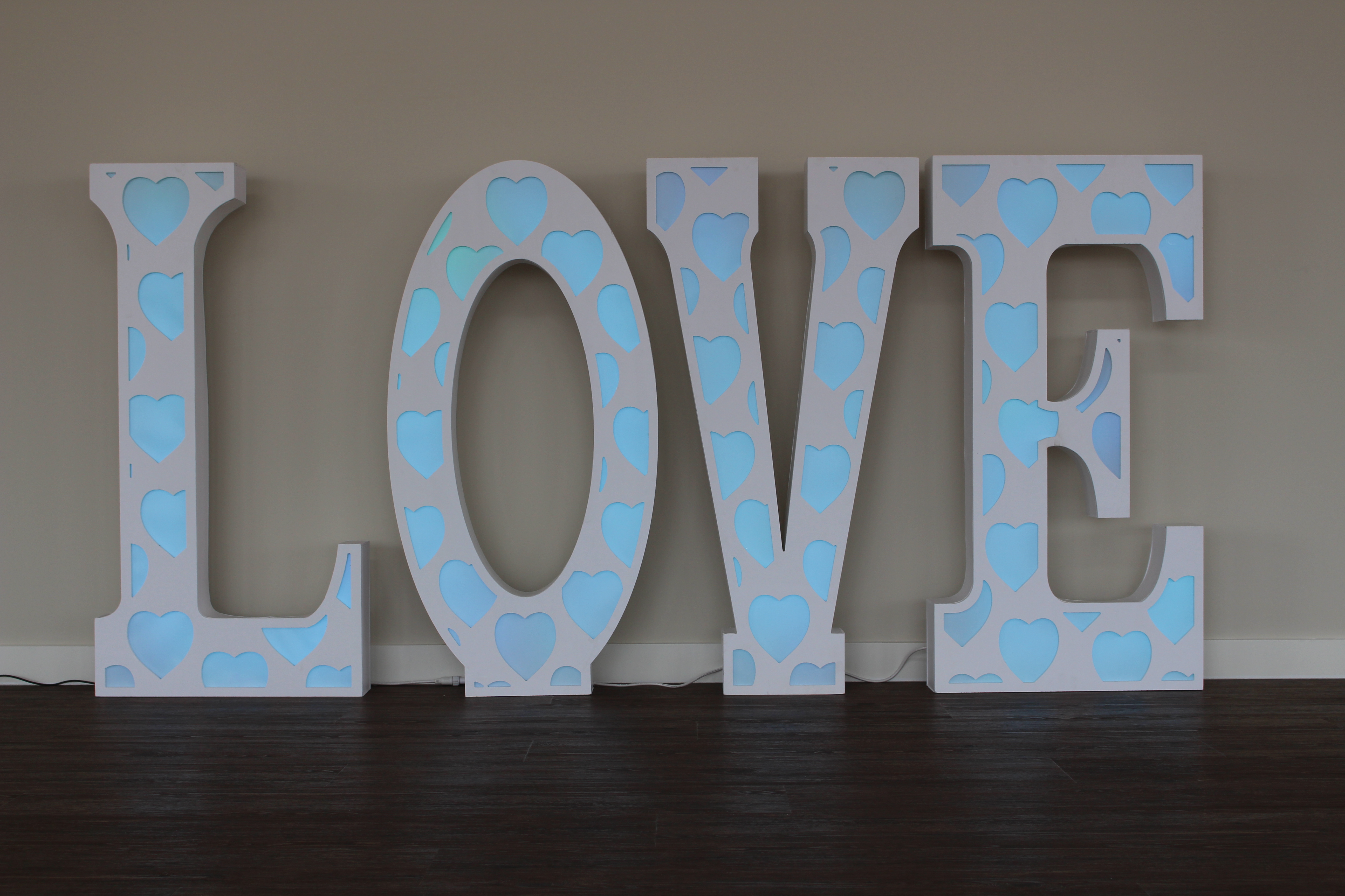 LED Light Up Marquee LOVE Letters