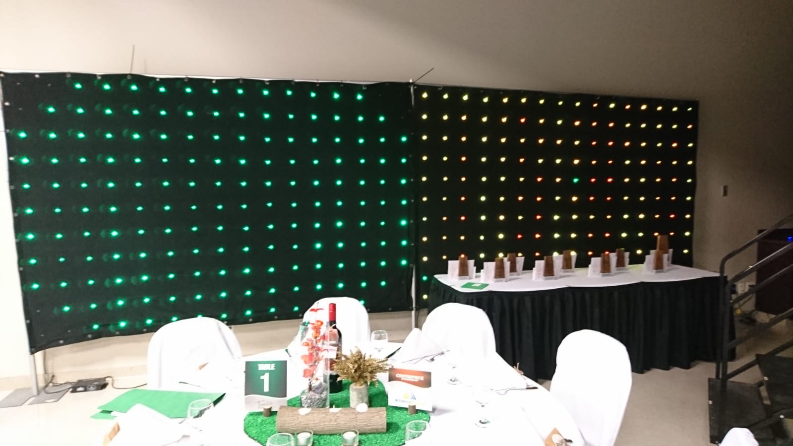 Saskatoon YXE Pipe  Drape Rentals Wedding Head Table Backdrop Linen