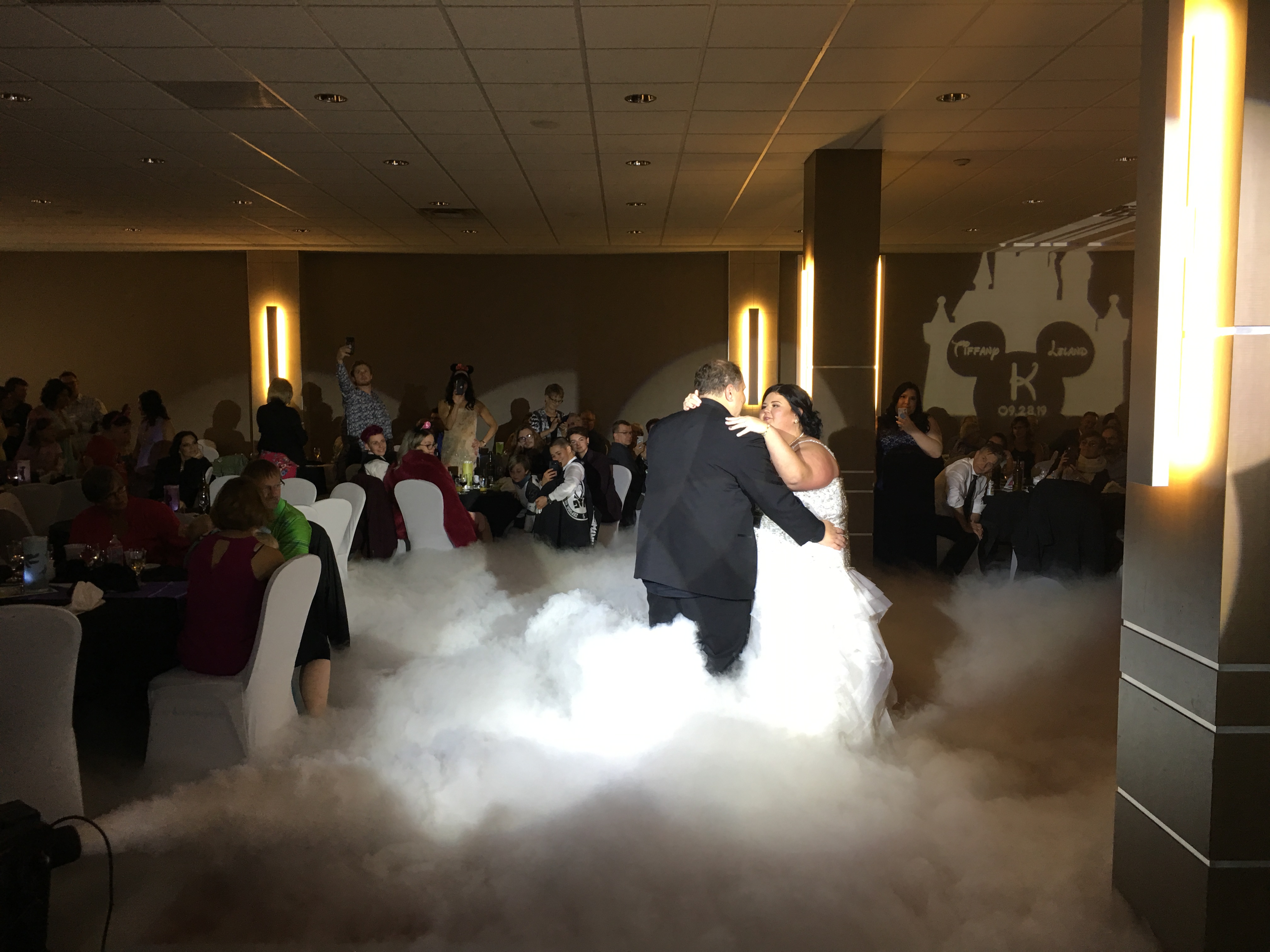 Saskatoon YXE Wedding DJ 1st First Dance On A Cloud Special Effect Rental