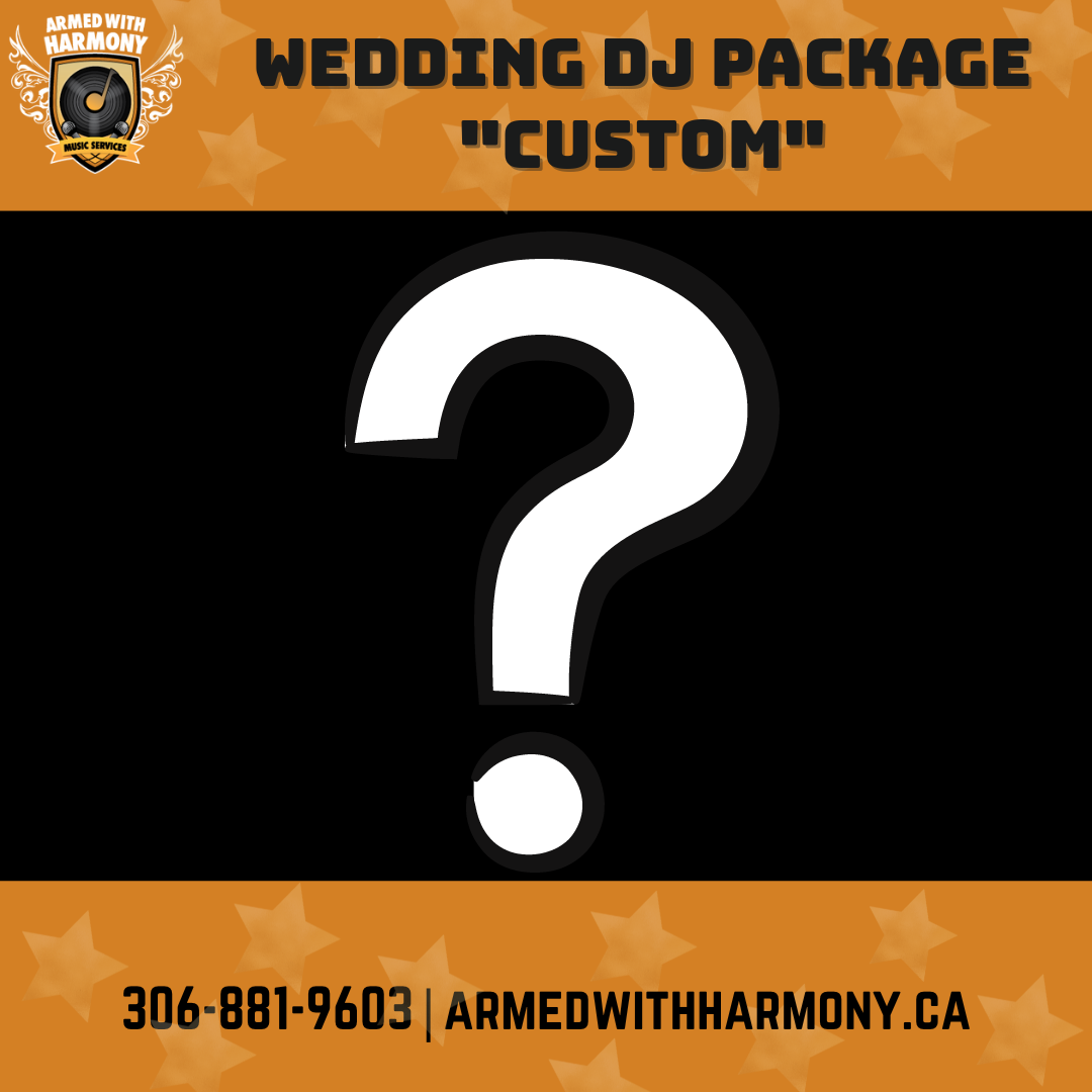 YXE Custom Wedding DJ Packages