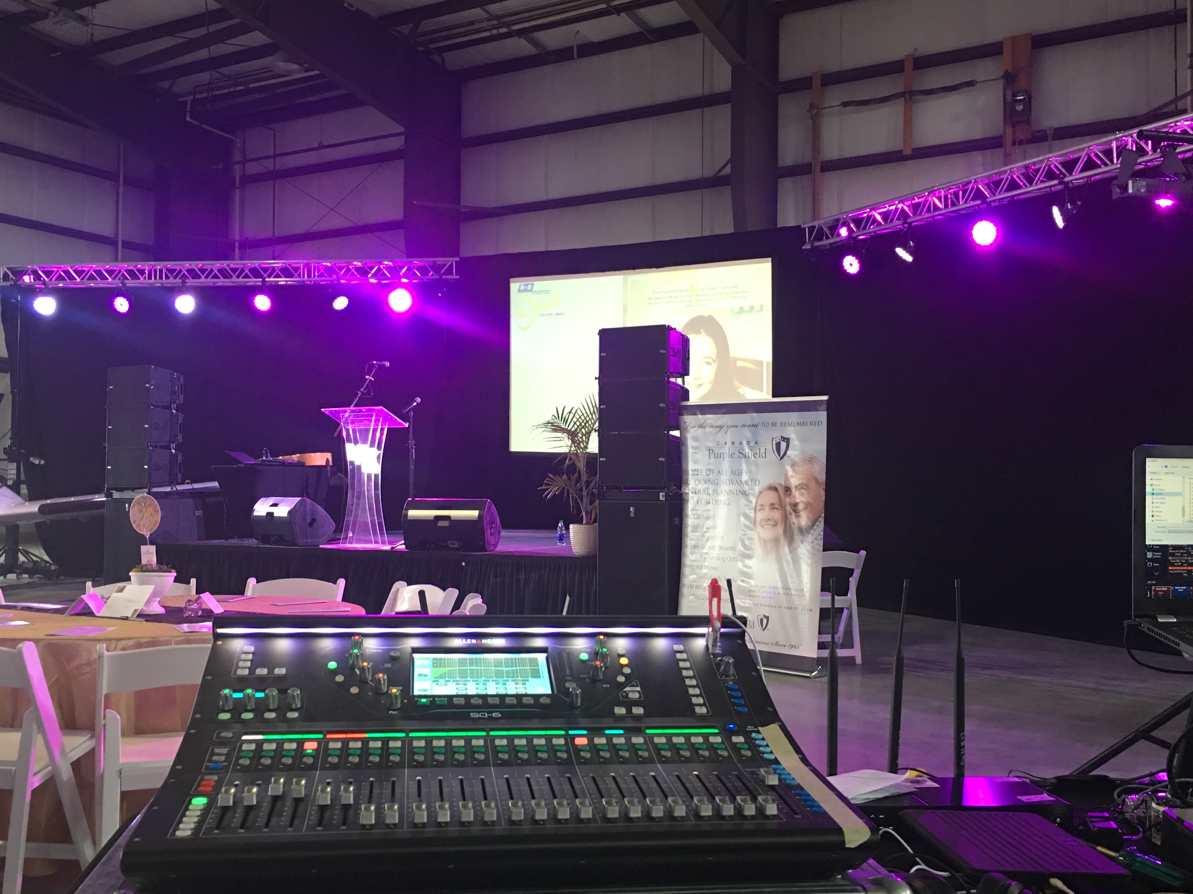 Saskatoon YXE Audio Mixing Sound Board Digital Audio Mixer Rental  Allen  Heath SQ6