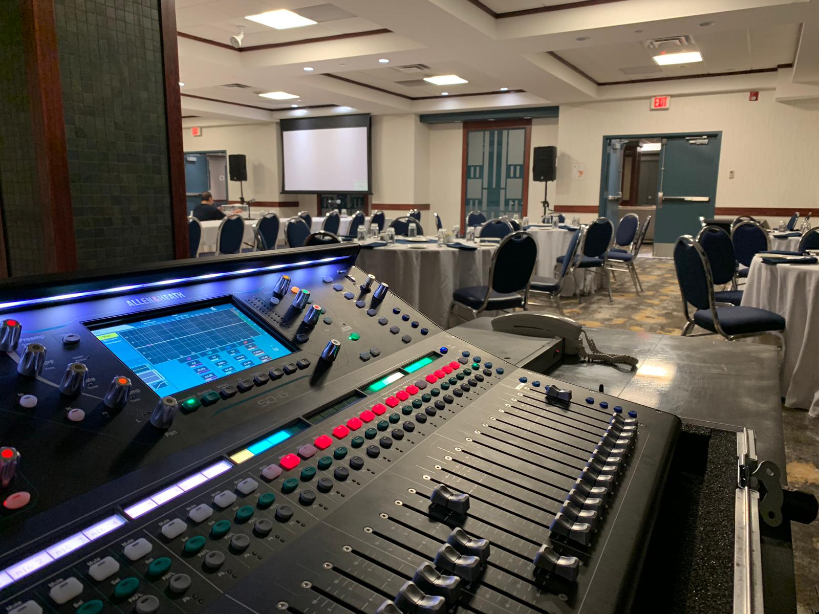 Saskatoon YXE Audio Mixing Sound Board Digital Audio Mixer Rental  Allen  Heath SQ6
