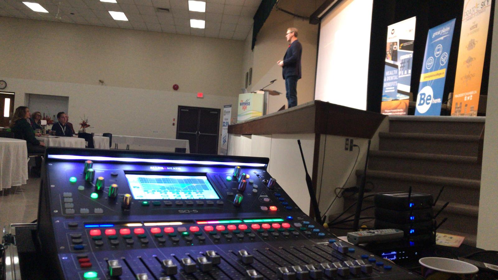 Saskatoon YXE Audio Mixing Sound Board Digital Audio Mixer Rental  Allen  Heath SQ6
