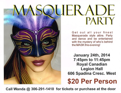 Masquerade Party Jan 24th