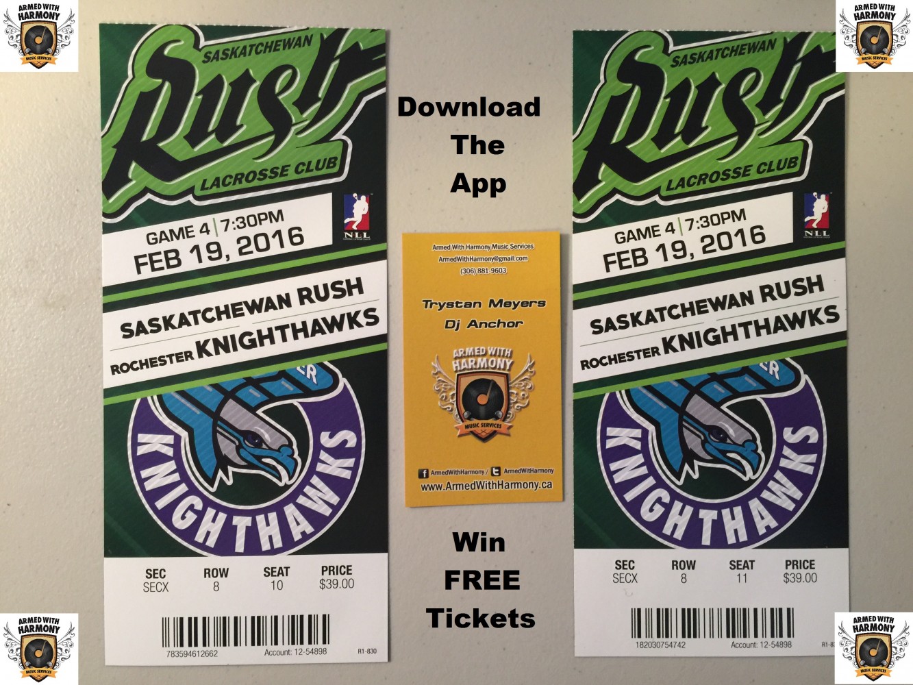 Win 2x FREE Tickets To The Next Saskatchewan Rush Home Game