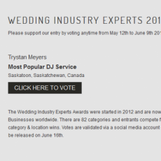 2015 Wedding Industry Expert Awards!