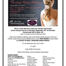 Osler Bridal Show This Weekend Sunday Sept 28th!