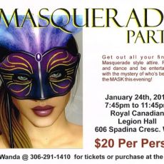 Masquerade Party Jan 24th
